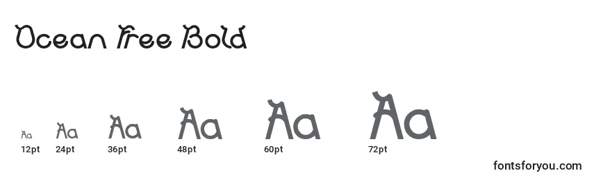 Ocean Free Bold Font Sizes