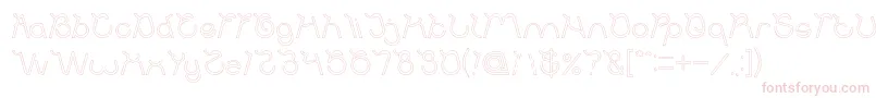Ocean Free Hollow Font – Pink Fonts