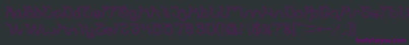 Ocean Free Hollow Font – Purple Fonts on Black Background