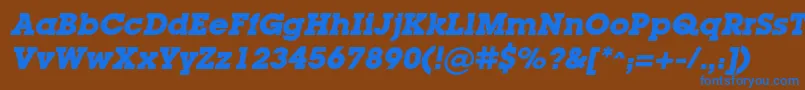 fuente LugacBolditalic – Fuentes Azules Sobre Fondo Marrón