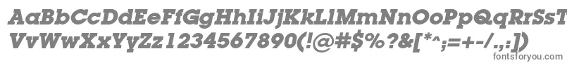 LugacBolditalic Font – Gray Fonts on White Background