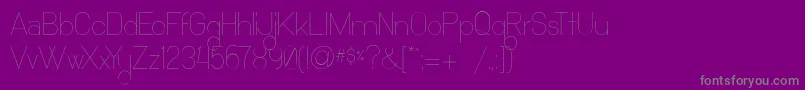 Ocho Siete Font – Gray Fonts on Purple Background