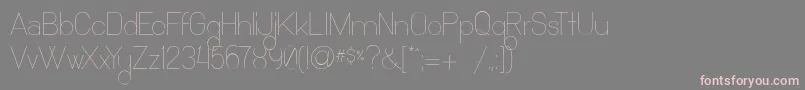 Ocho Siete Font – Pink Fonts on Gray Background