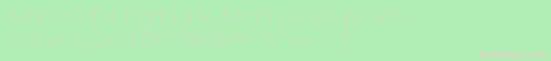 Czcionka Ocho Siete – różowe czcionki na zielonym tle