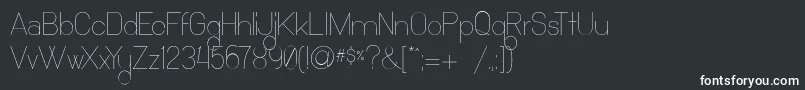 Ocho Siete Font – White Fonts on Black Background