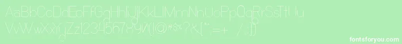 Ocho Siete Font – White Fonts on Green Background