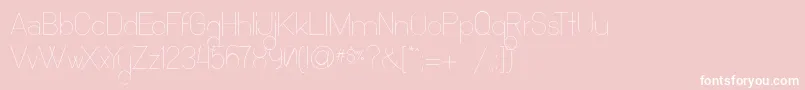 Ocho Siete Font – White Fonts on Pink Background