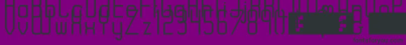 RiseRegular-fontti – mustat fontit violetilla taustalla
