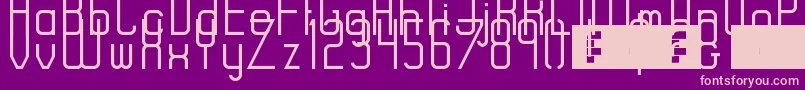 RiseRegular Font – Pink Fonts on Purple Background