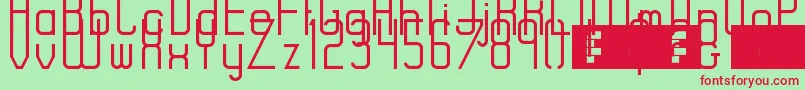 RiseRegular Font – Red Fonts on Green Background