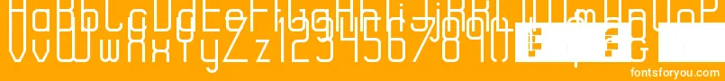 RiseRegular Font – White Fonts on Orange Background