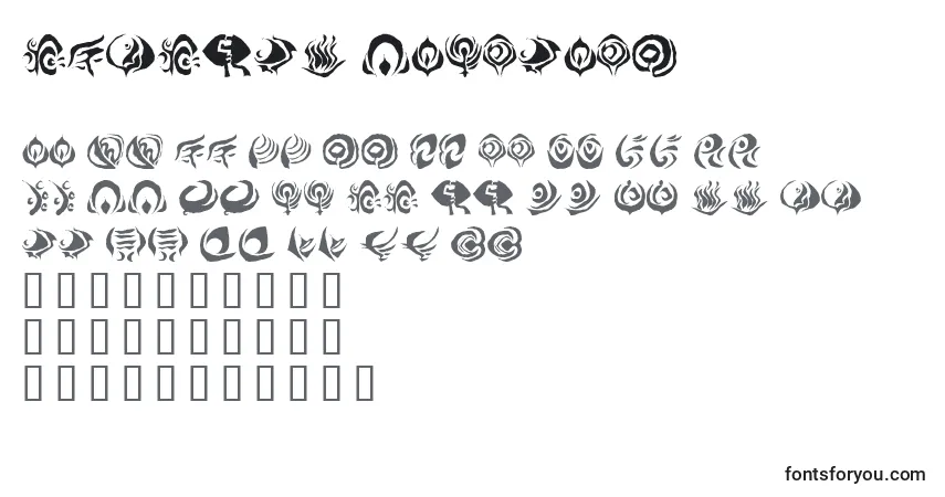 Octopus Language Font – alphabet, numbers, special characters