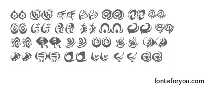 Überblick über die Schriftart Octopus Language