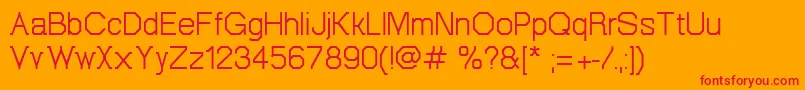 Octovetica   free Font – Red Fonts on Orange Background