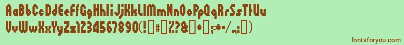Подробнее о шрифте octoville Шрифт octoville – коричневые шрифты на зелёном фоне