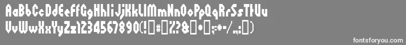 octoville Font – White Fonts on Gray Background