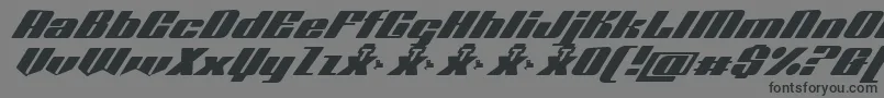 フォントOctuple max demo – 黒い文字の灰色の背景