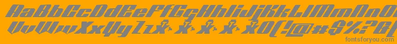 fuente Octuple max demo – Fuentes Grises Sobre Fondo Naranja