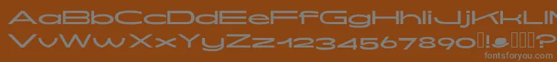 Oddjob Display Font – Gray Fonts on Brown Background