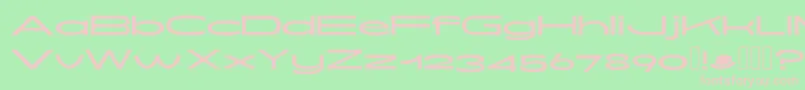 Oddjob Display Font – Pink Fonts on Green Background