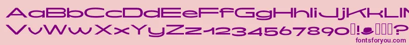 Oddjob Display Font – Purple Fonts on Pink Background