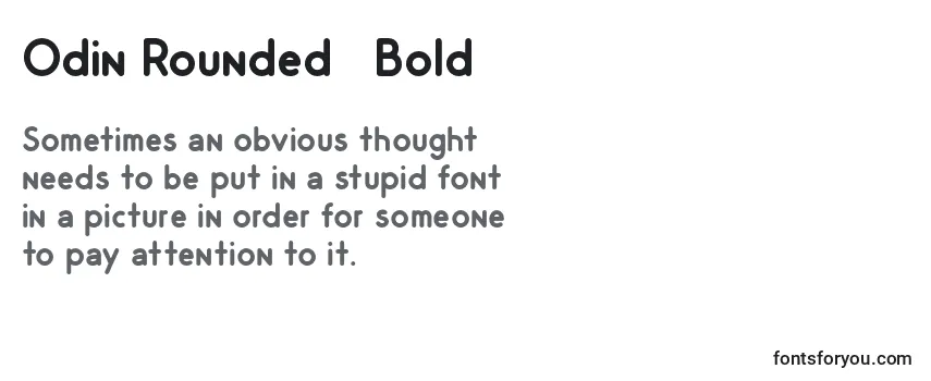 Fuente Odin Rounded   Bold