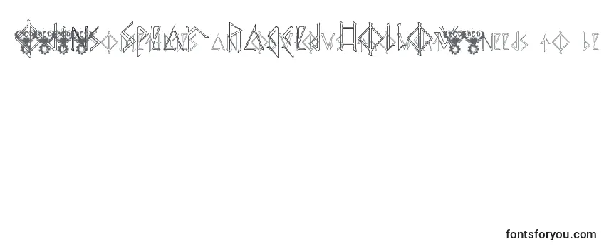 Schriftart Odins Spear Ragged Hollow