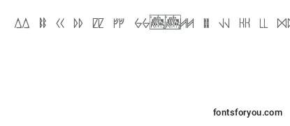 Обзор шрифта Odins spear