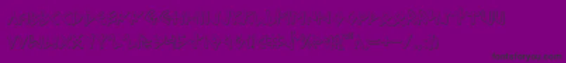 Odinson Outline Font – Black Fonts on Purple Background