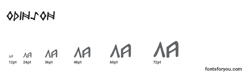 Odinson (135926) Font Sizes