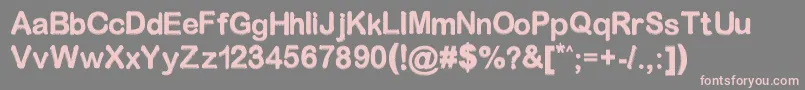 ODYWSS Font – Pink Fonts on Gray Background
