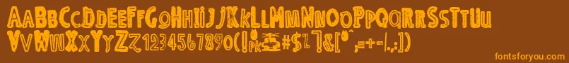 Más sobre la fuente OErmx fuente OErmx – Fuentes Naranjas Sobre Fondo Marrón