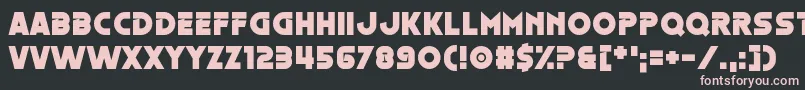 Шрифт Oestrogen – розовые шрифты на чёрном фоне