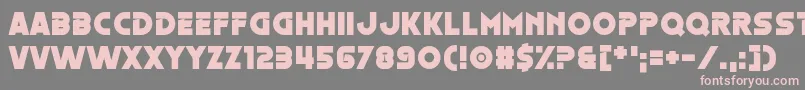 Oestrogen Font – Pink Fonts on Gray Background