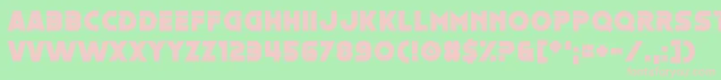 Oestrogen Font – Pink Fonts on Green Background