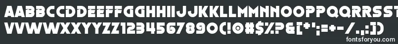 Oestrogen Font – White Fonts on Black Background