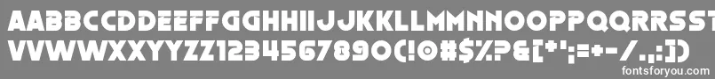 フォントOestrogen – 灰色の背景に白い文字