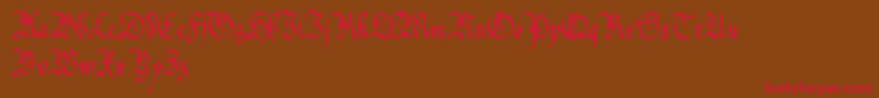 ofc      Font – Red Fonts on Brown Background