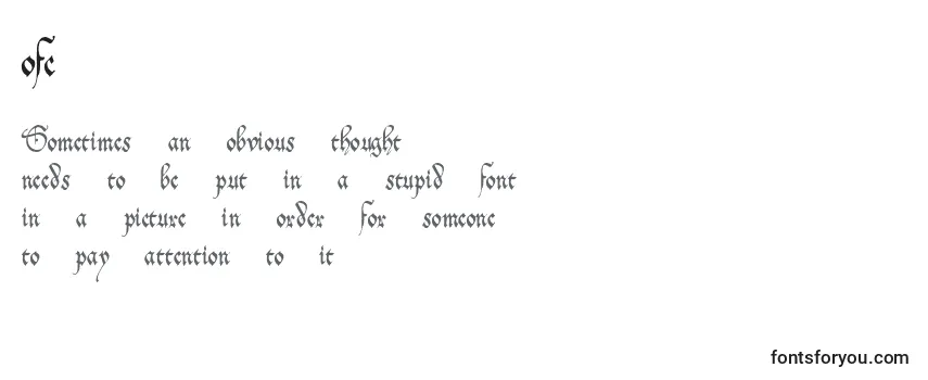 Schriftart Ofc      (135930)