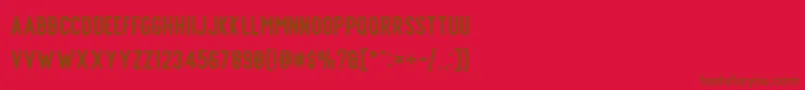 En savoir plus sur la police Offlander Rough Police Offlander Rough – polices brunes sur fond rouge