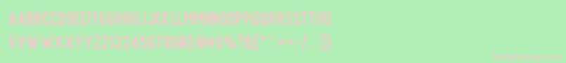 Offlander Rough Font – Pink Fonts on Green Background