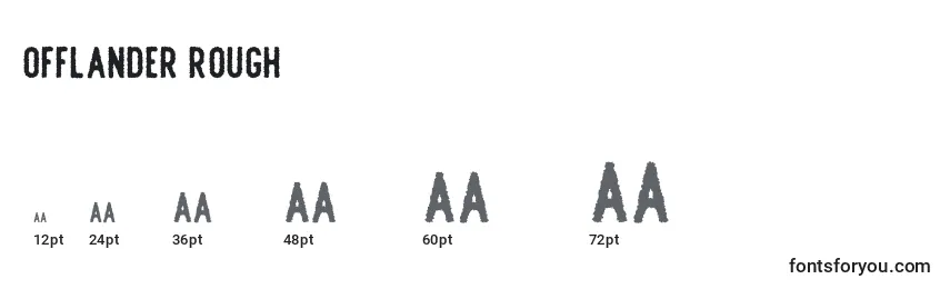 Offlander Rough Font Sizes
