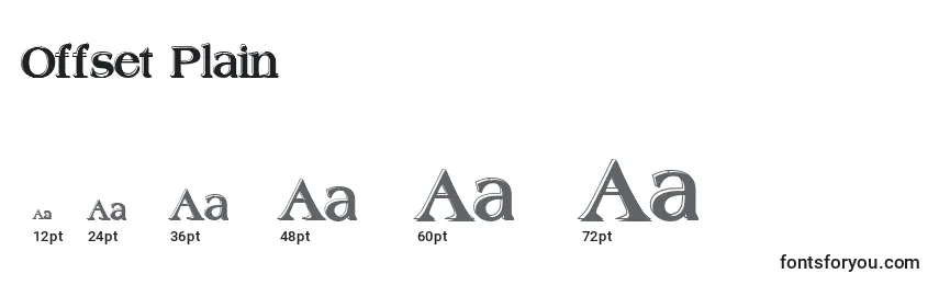 Offset Plain Font Sizes