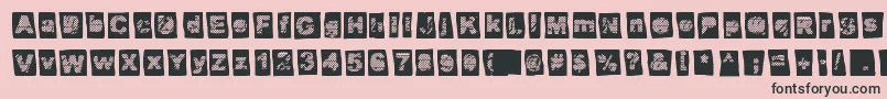 Offset Punk Font – Black Fonts on Pink Background