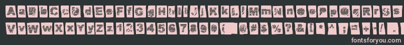 Offset Punk Font – Pink Fonts on Black Background