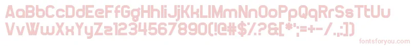 Oganesson Font – Pink Fonts on White Background