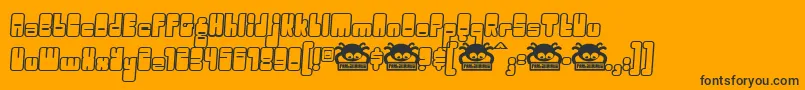 OGGLE    Font – Black Fonts on Orange Background