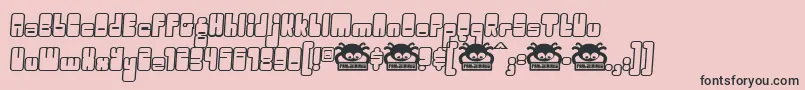OGGLE    Font – Black Fonts on Pink Background