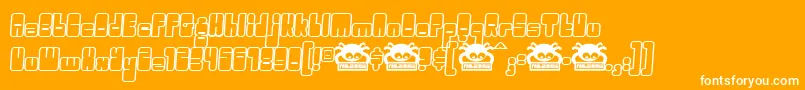 OGGLE    Font – White Fonts on Orange Background