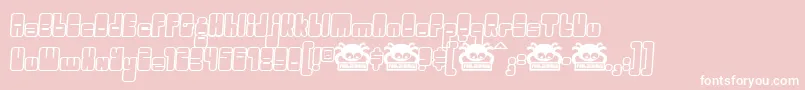 OGGLE    Font – White Fonts on Pink Background